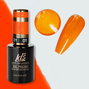 LDS 01 Fire Red - Gel Polish 0.5 oz - Glow In The Dark - DTK Nail Supply
