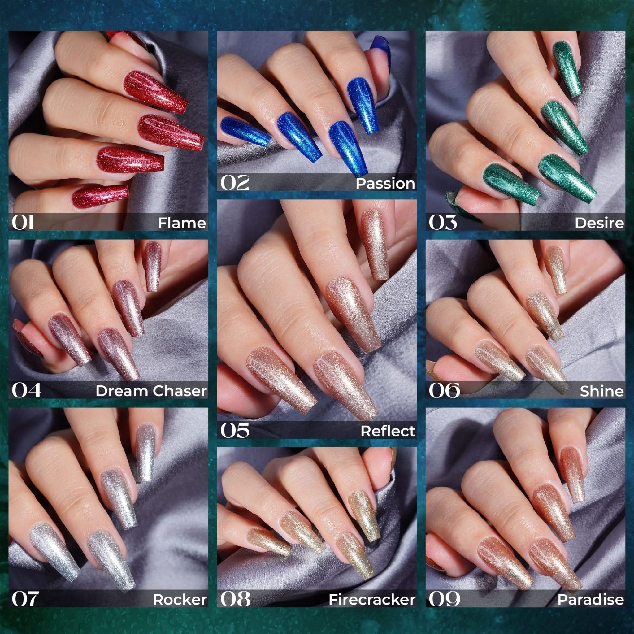 LDS 01 Flame - Gel Polish 0.5 oz - Platinum Collection - DTK Nail Supply