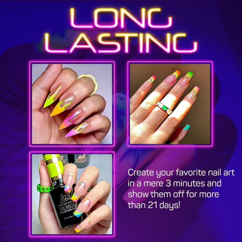 LDS 02 Orange Passion - Gel Polish 0.5 oz - Glow In The Dark - DTK Nail Supply