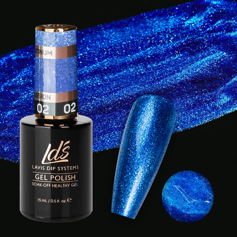 LDS 02 Passion - Gel Polish 0.5 oz - Platinum Collection - DTK Nail Supply