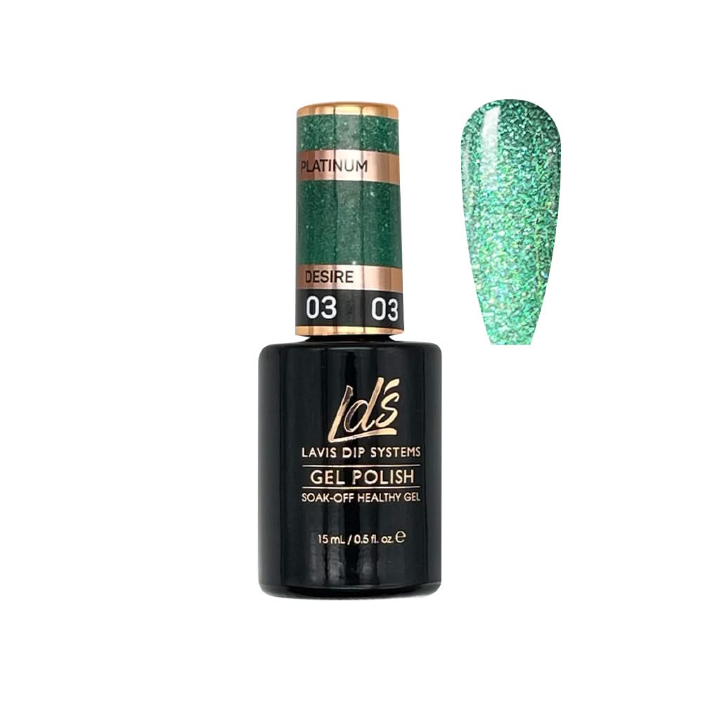 LDS 03 Desire - Gel Polish 0.5 oz - Platinum Collection - DTK Nail Supply