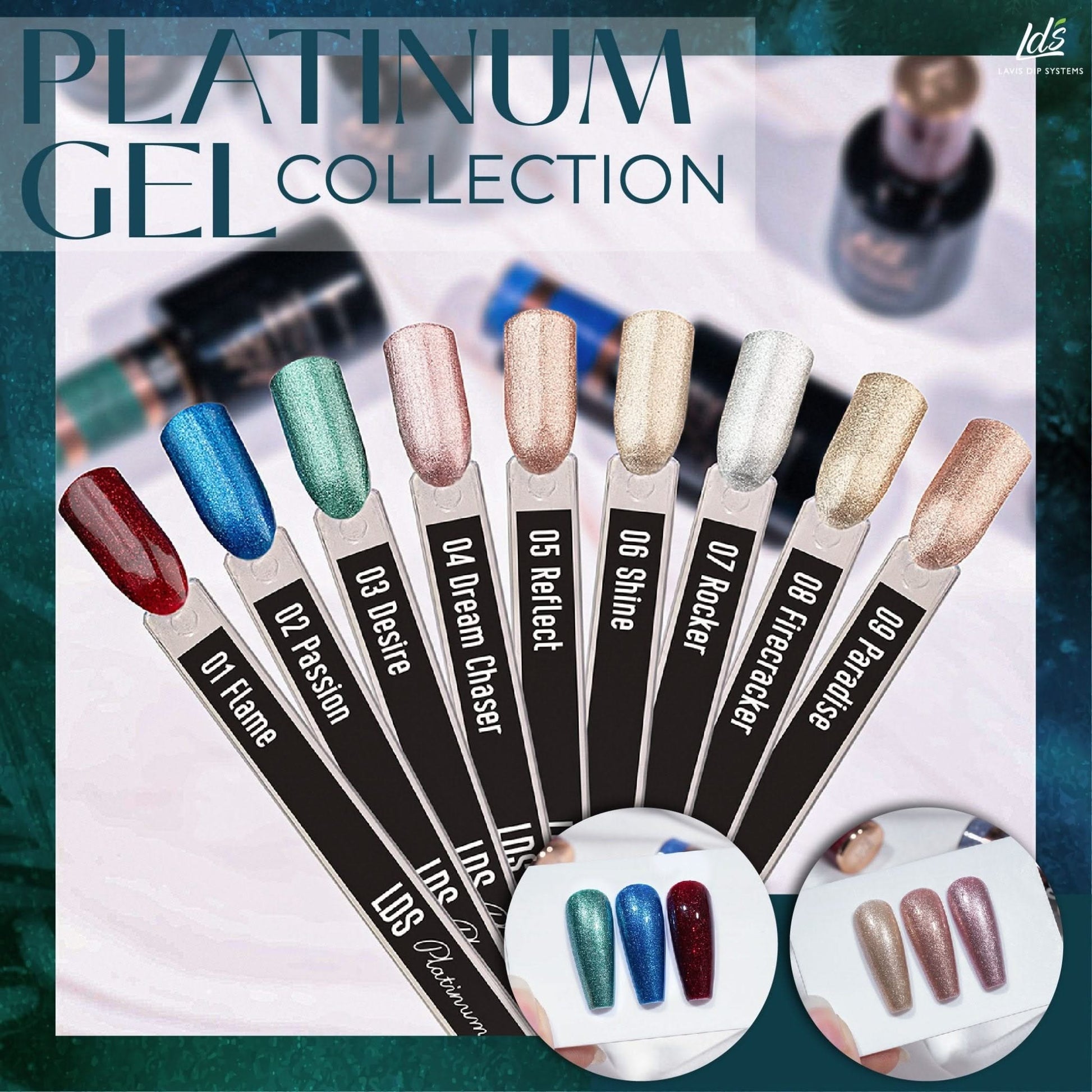 LDS 05 Reflect - Gel Polish 0.5 oz - Platinum Collection - DTK Nail Supply