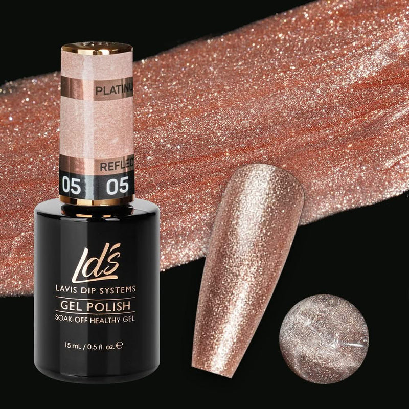 LDS 05 Reflect - Gel Polish 0.5 oz - Platinum Collection - DTK Nail Supply