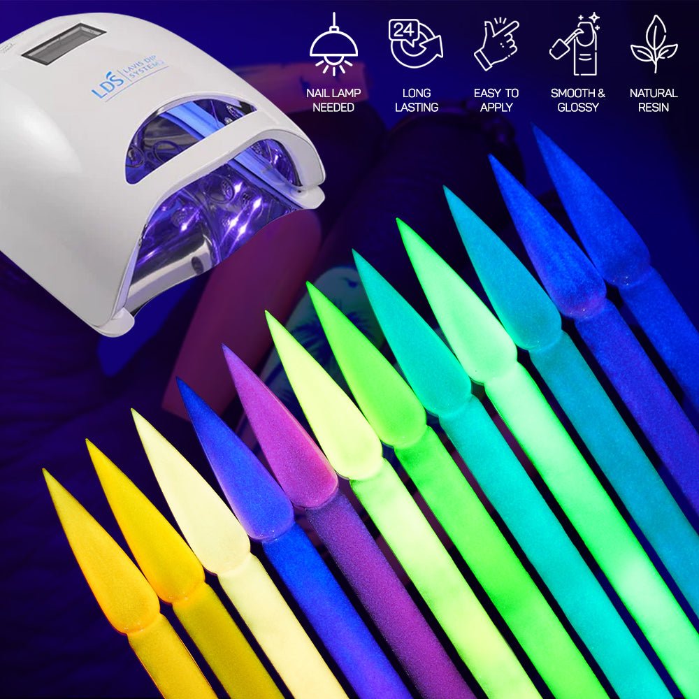 LDS 06 Crayola Yellow - Gel Polish 0.5 oz - Glow In The Dark - DTK Nail Supply