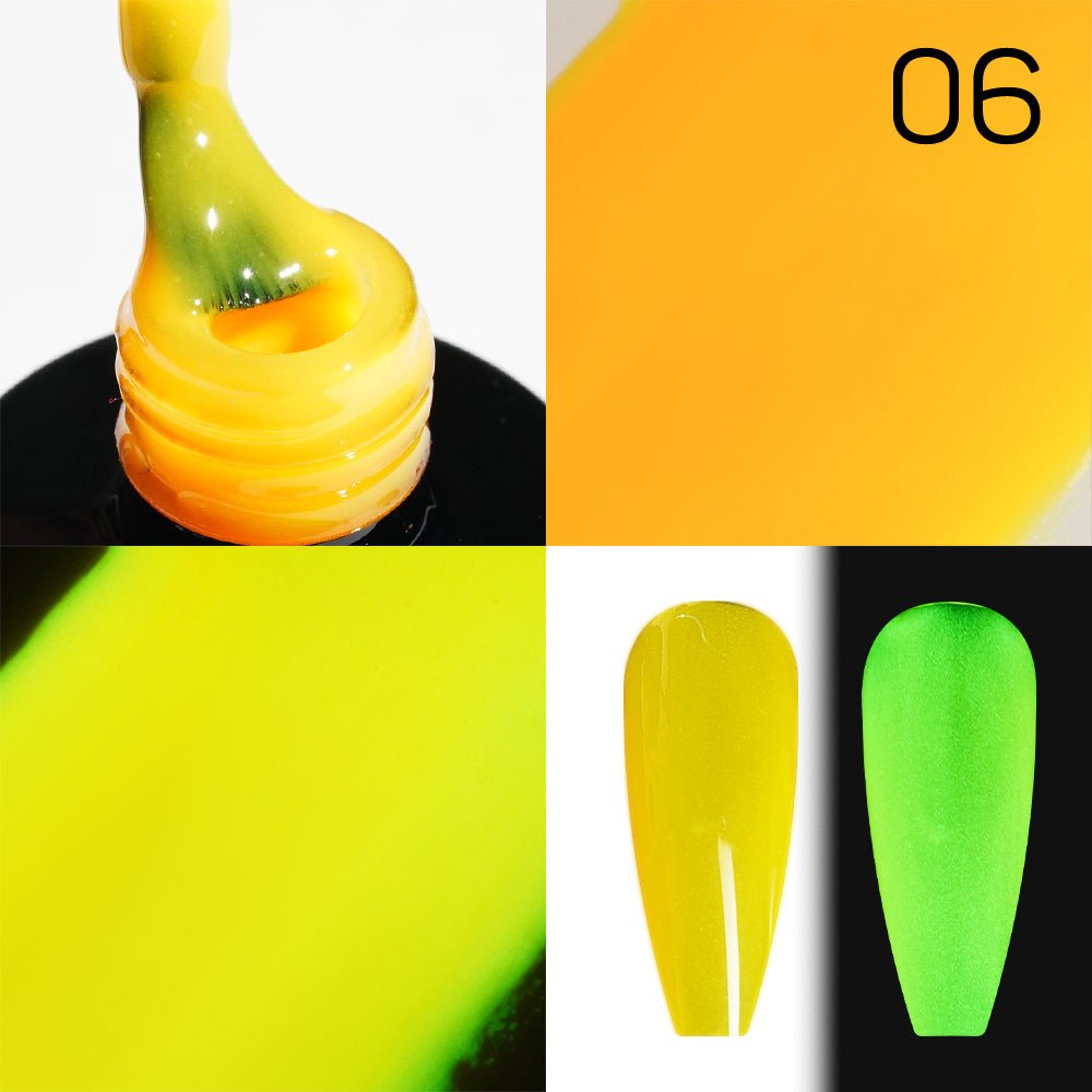 LDS 06 Crayola Yellow - Gel Polish 0.5 oz - Glow In The Dark - DTK Nail Supply