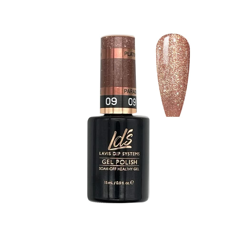 LDS 09 Paradise - Gel Polish 0.5 oz - Platinum Collection - DTK Nail Supply