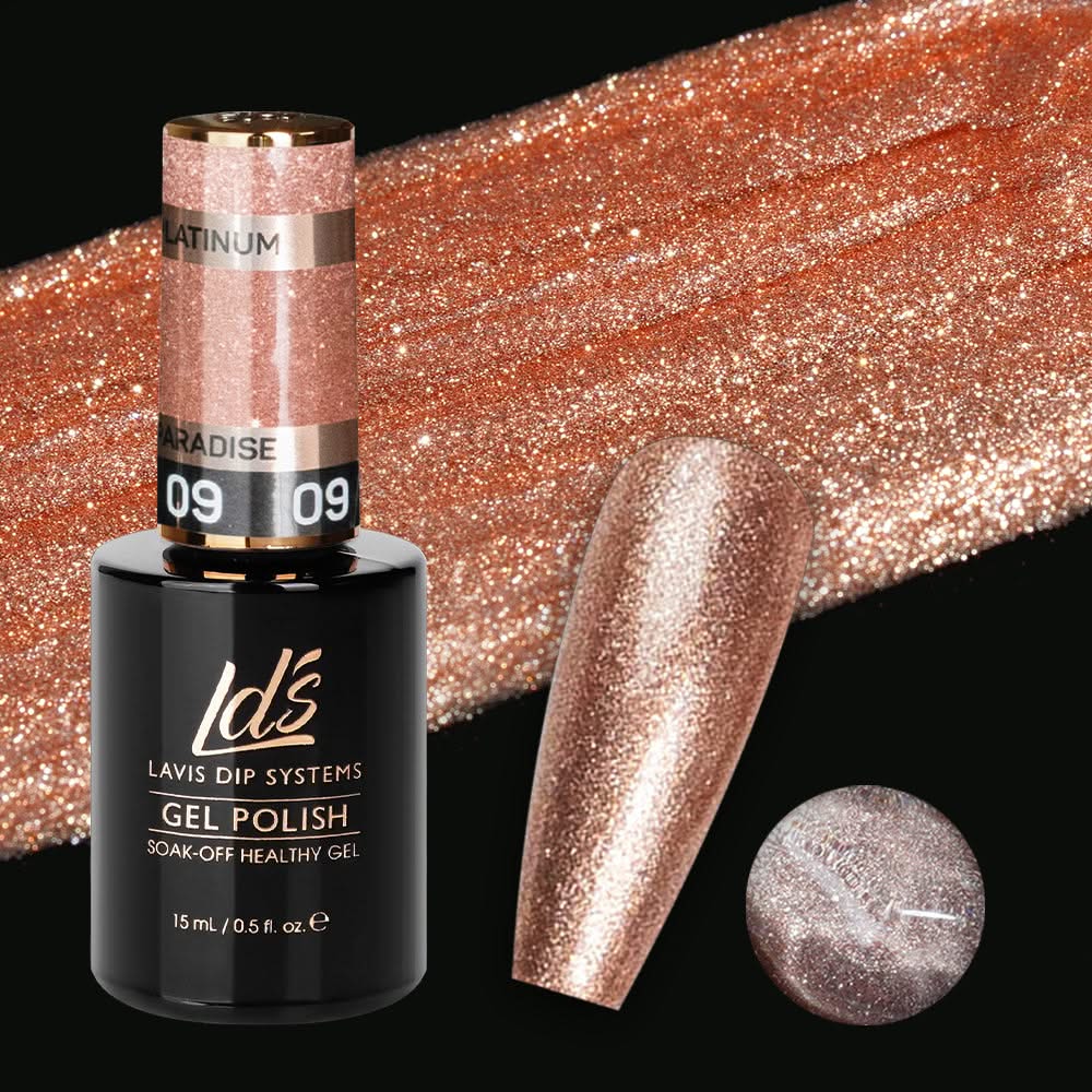 LDS 09 Paradise - Gel Polish 0.5 oz - Platinum Collection - DTK Nail Supply