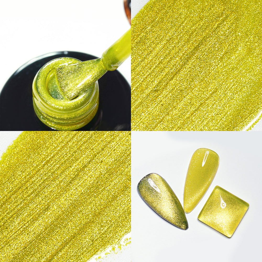 LDS 11 Olivine - Gel Polish 0.5 oz - Smoothies 9D Cat Eyes Collection - DTK Nail Supply