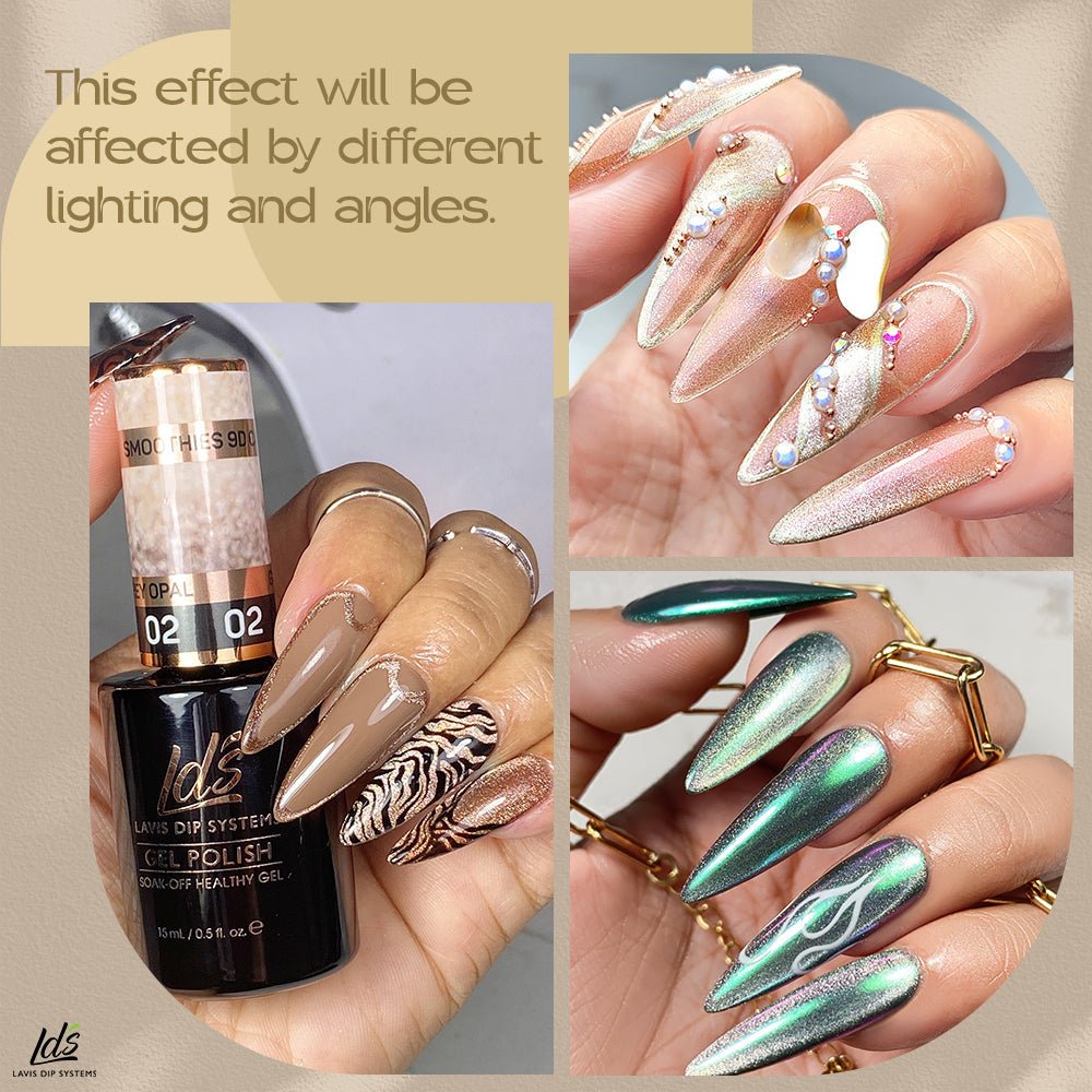 LDS 11 Olivine - Gel Polish 0.5 oz - Smoothies 9D Cat Eyes Collection - DTK Nail Supply