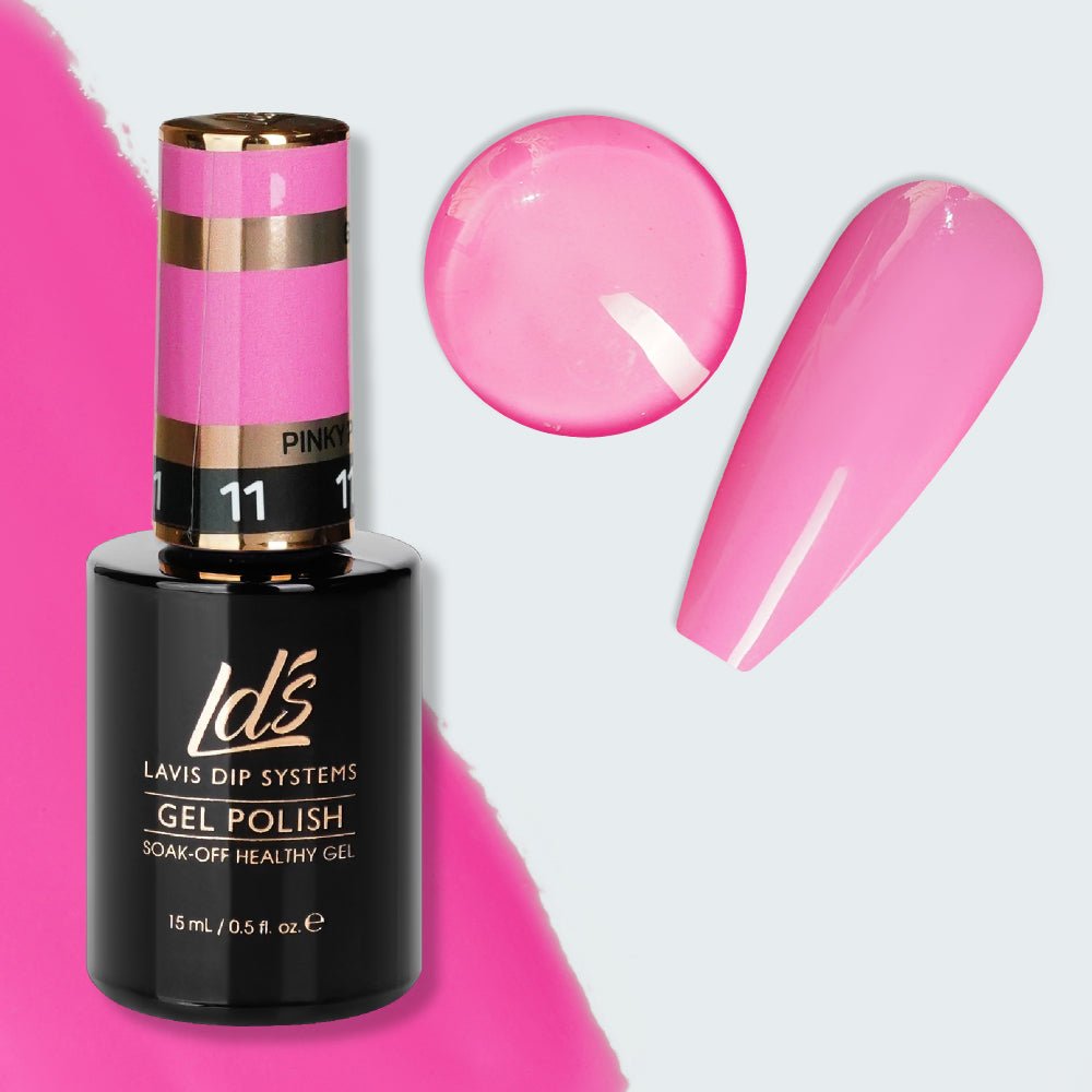 LDS 11 Pinky Pink - Gel Polish 0.5 oz - Glow In The Dark - DTK Nail Supply
