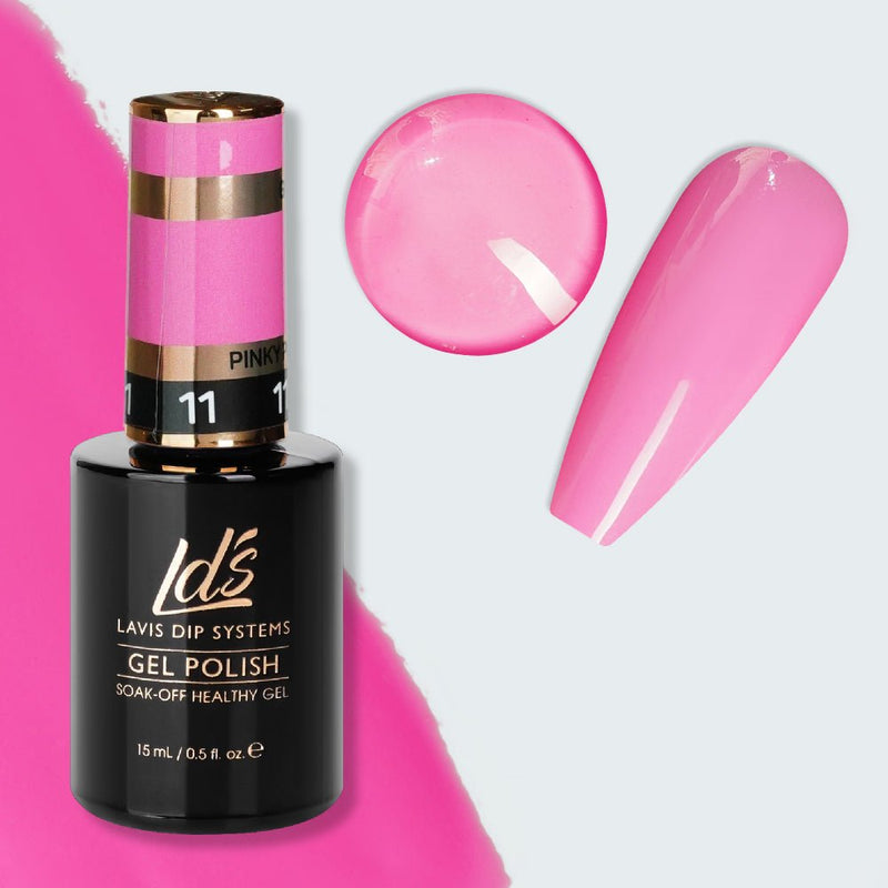 LDS 11 Pinky Pink - Gel Polish 0.5 oz - Glow In The Dark - DTK Nail Supply