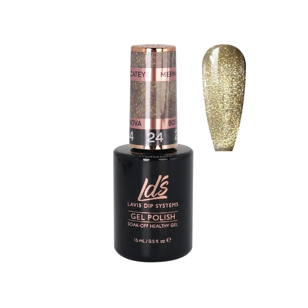 LDS 24 Bossa Nova - Gel Polish 0.5 oz - Mermaid Cat Eyes Collection - DTK Nail Supply
