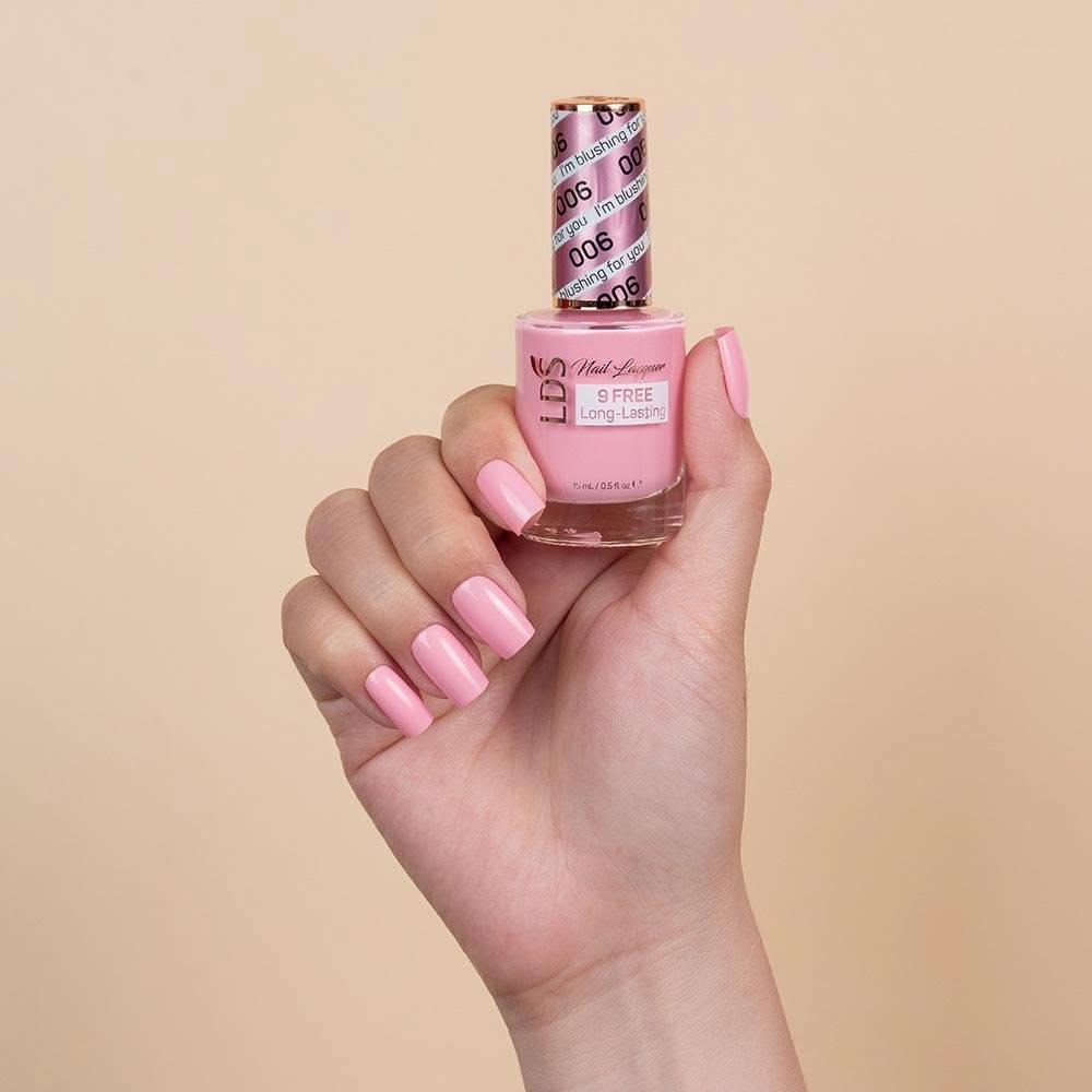 LDS 3 in 1 - 006 I'm Blushing For You - Dip, Gel & Lacquer Matching - DTK Nail Supply