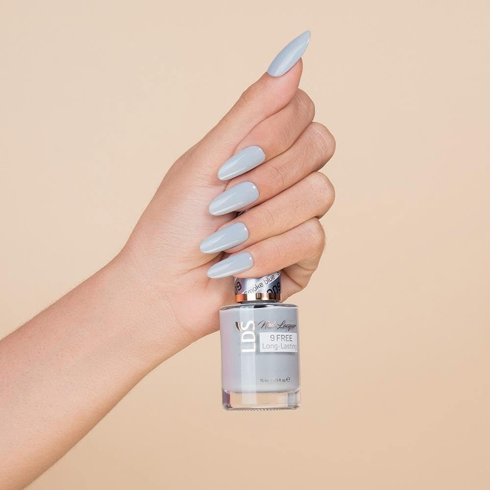 LDS 3 in 1 - 009 Smoke Blue - Dip, Gel & Lacquer Matching - DTK Nail Supply