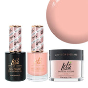 LDS 3 in 1 - 014 Bare Skin - Dip, Gel & Lacquer Matching - DTK Nail Supply