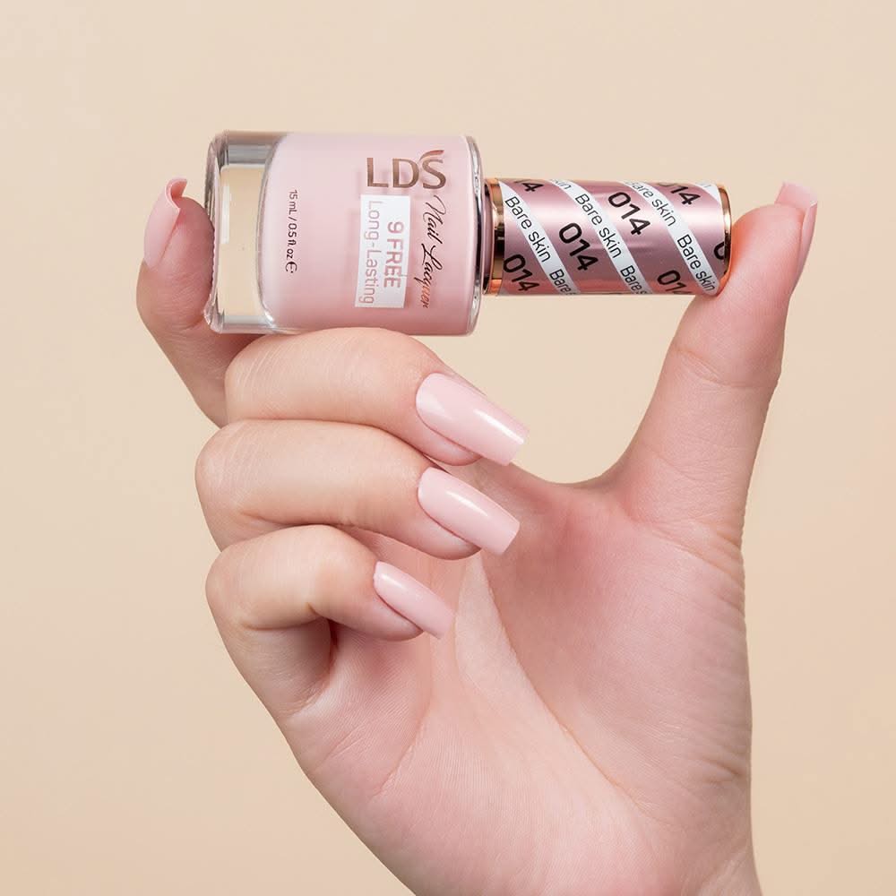 LDS 3 in 1 - 014 Bare Skin - Dip, Gel & Lacquer Matching - DTK Nail Supply