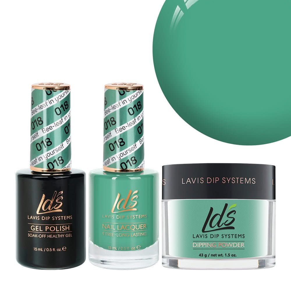 LDS 3 in 1 - 018 Bee - Leaf In Yourself - Dip, Gel & Lacquer Matching - DTK Nail Supply