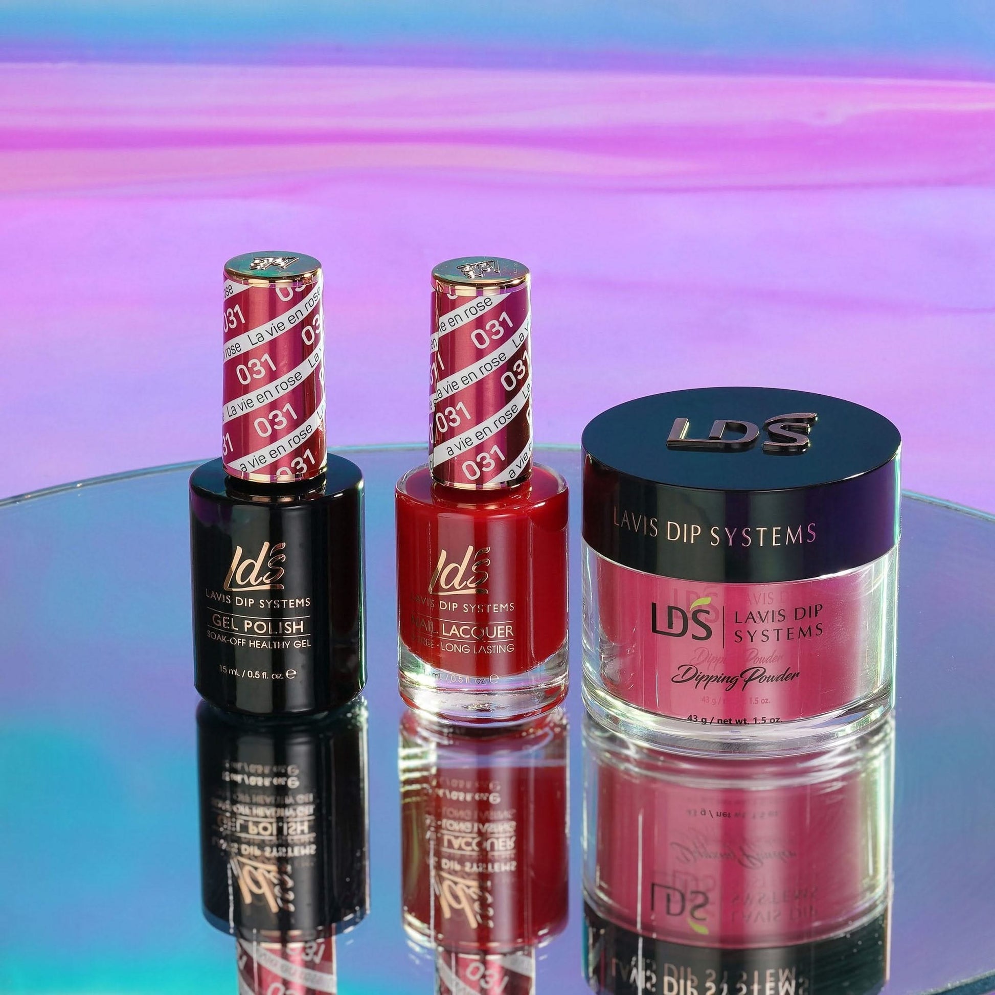 LDS 3 in 1 - 031 La Vie En Rose - Dip, Gel & Lacquer Matching - DTK Nail Supply