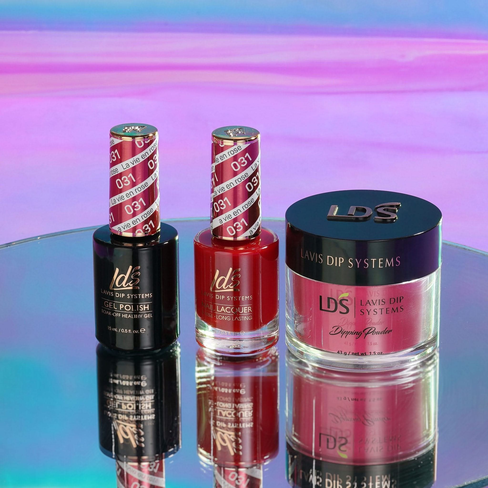 LDS 3 in 1 - 031 La Vie En Rose - Dip, Gel & Lacquer Matching - DTK Nail Supply