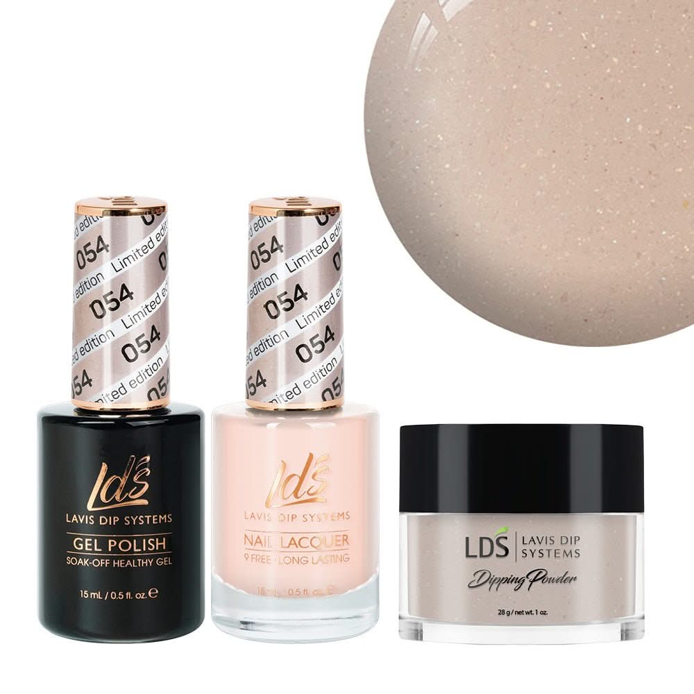 LDS 3 in 1 - 054 Limited Editon - Dip, Gel & Lacquer Matching - DTK Nail Supply