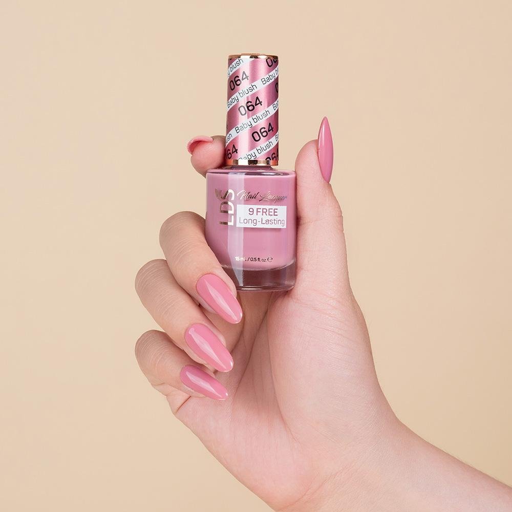 LDS 3 in 1 - 064 Baby Blush - Dip, Gel & Lacquer Matching - DTK Nail Supply