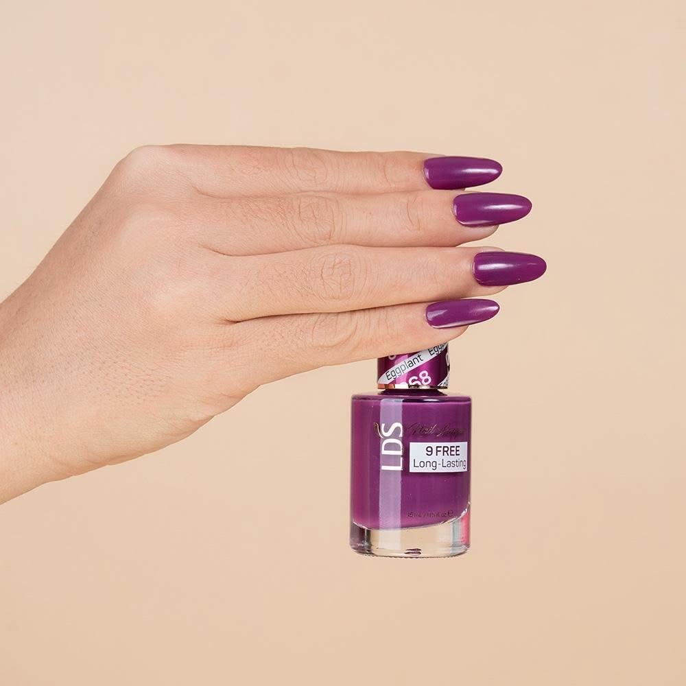 LDS 3 in 1 - 068 Eggplant - Dip, Gel & Lacquer Matching - DTK Nail Supply