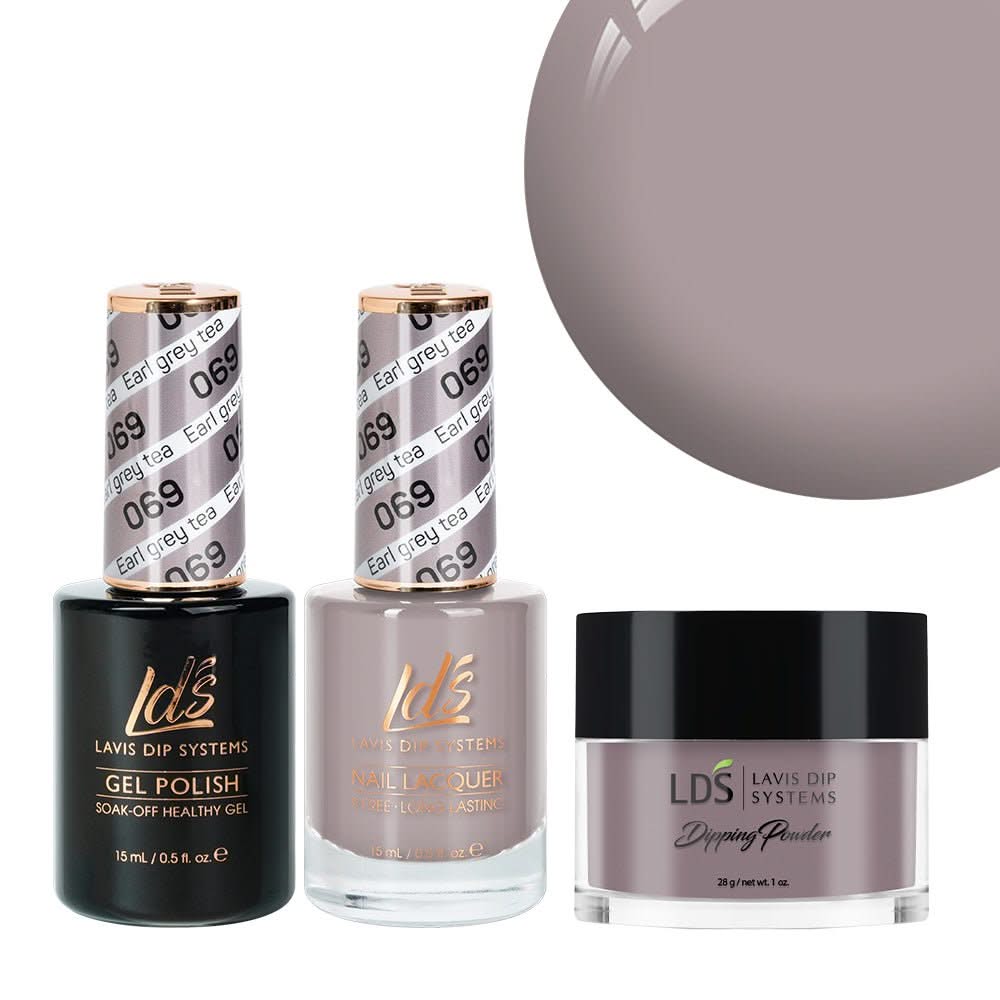 LDS 3 in 1 - 069 Earl Grey Tea - Dip, Gel & Lacquer Matching - DTK Nail Supply