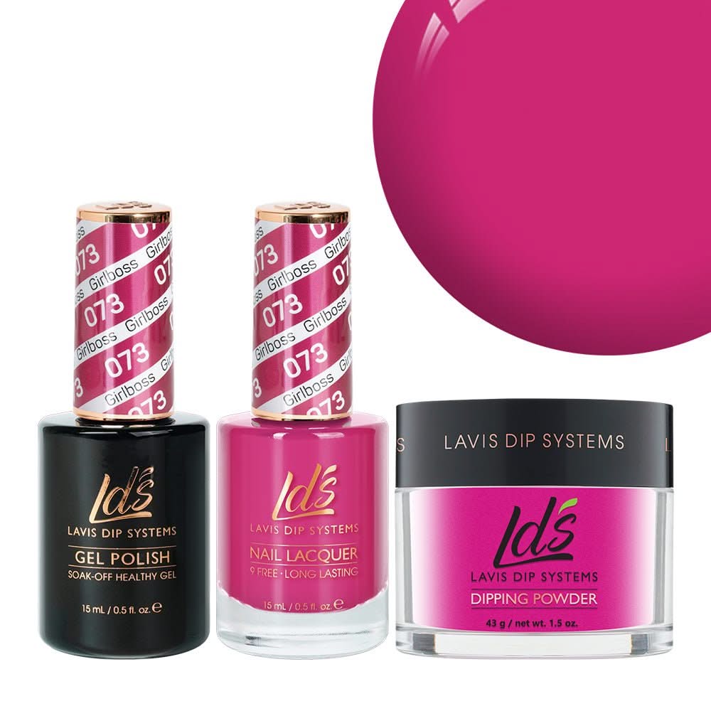 LDS 3 in 1 - 073 Girlboss - Dip, Gel & Lacquer Matching - DTK Nail Supply