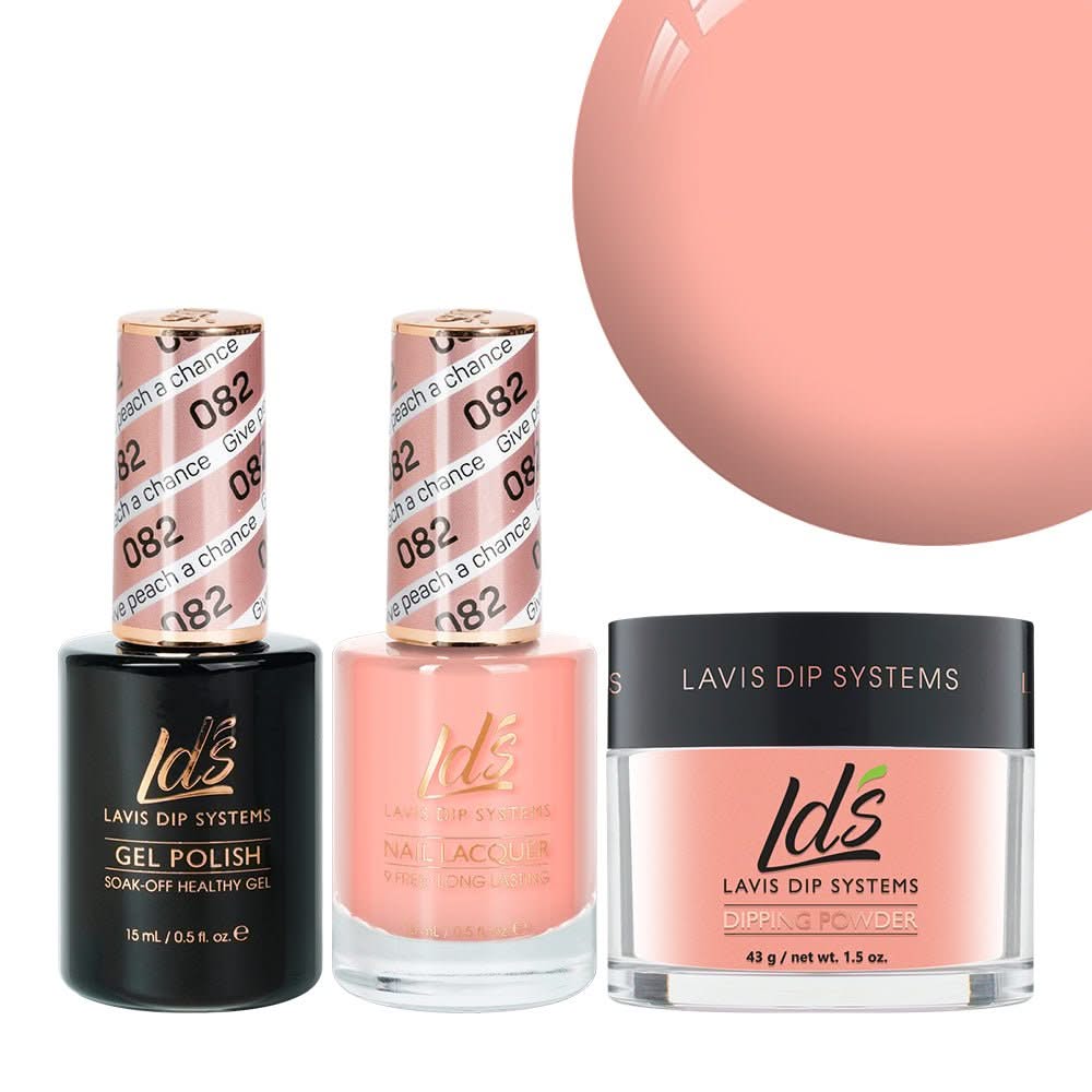 LDS 3 in 1 - 082 Give Peach A Chance - Dip, Gel & Lacquer Matching - DTK Nail Supply