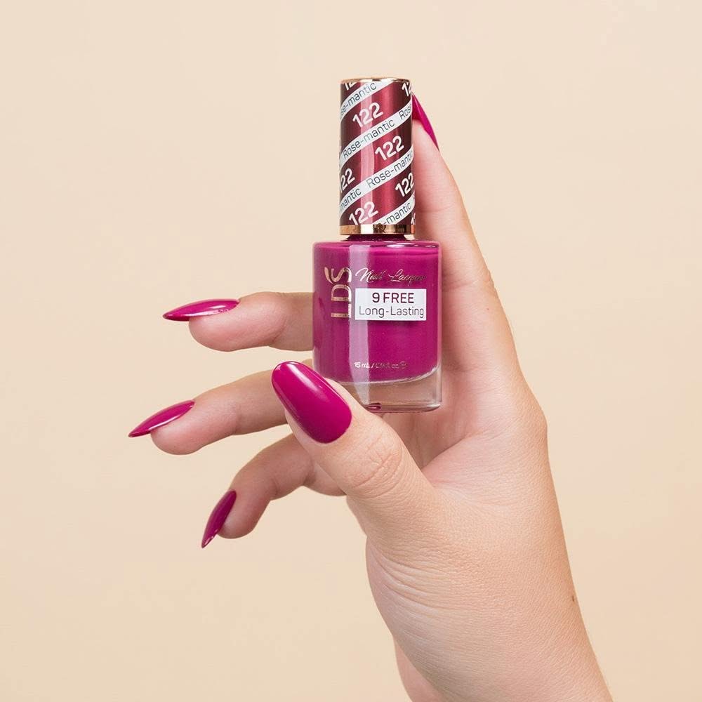 LDS 3 in 1 - 122 Rose - Mantic - Dip, Gel & Lacquer Matching - DTK Nail Supply