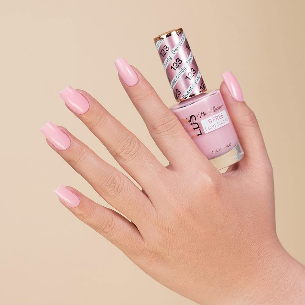 LDS 3 in 1 - 123 Sweet Candy - Dip, Gel & Lacquer Matching - DTK Nail Supply