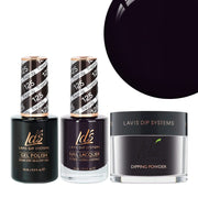 LDS 3 in 1 - 125 Tragedy - Dip, Gel & Lacquer Matching - DTK Nail Supply