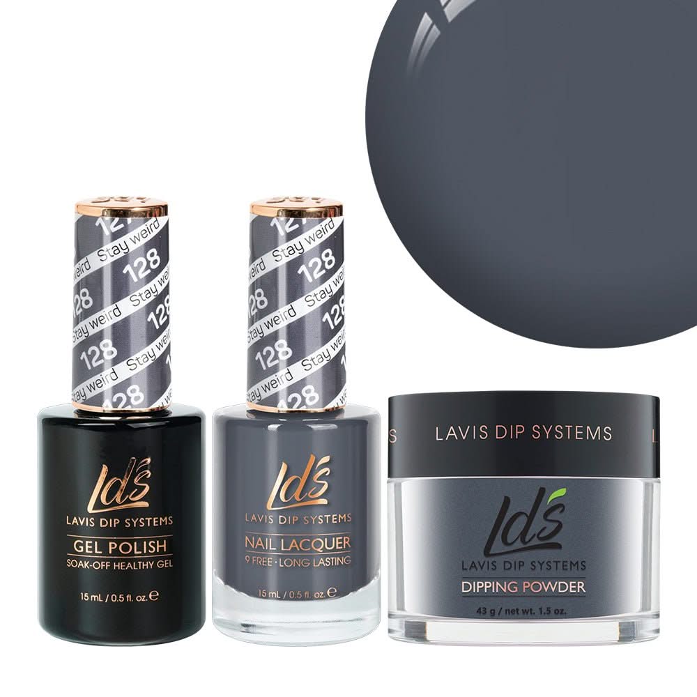 LDS 3 in 1 - 128 Stay Weird - Dip, Gel & Lacquer Matching - DTK Nail Supply