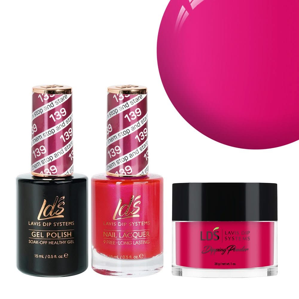 LDS 3 in 1 - 139 Make Them Stop And Stare - Dip, Gel & Lacquer Matching - DTK Nail Supply