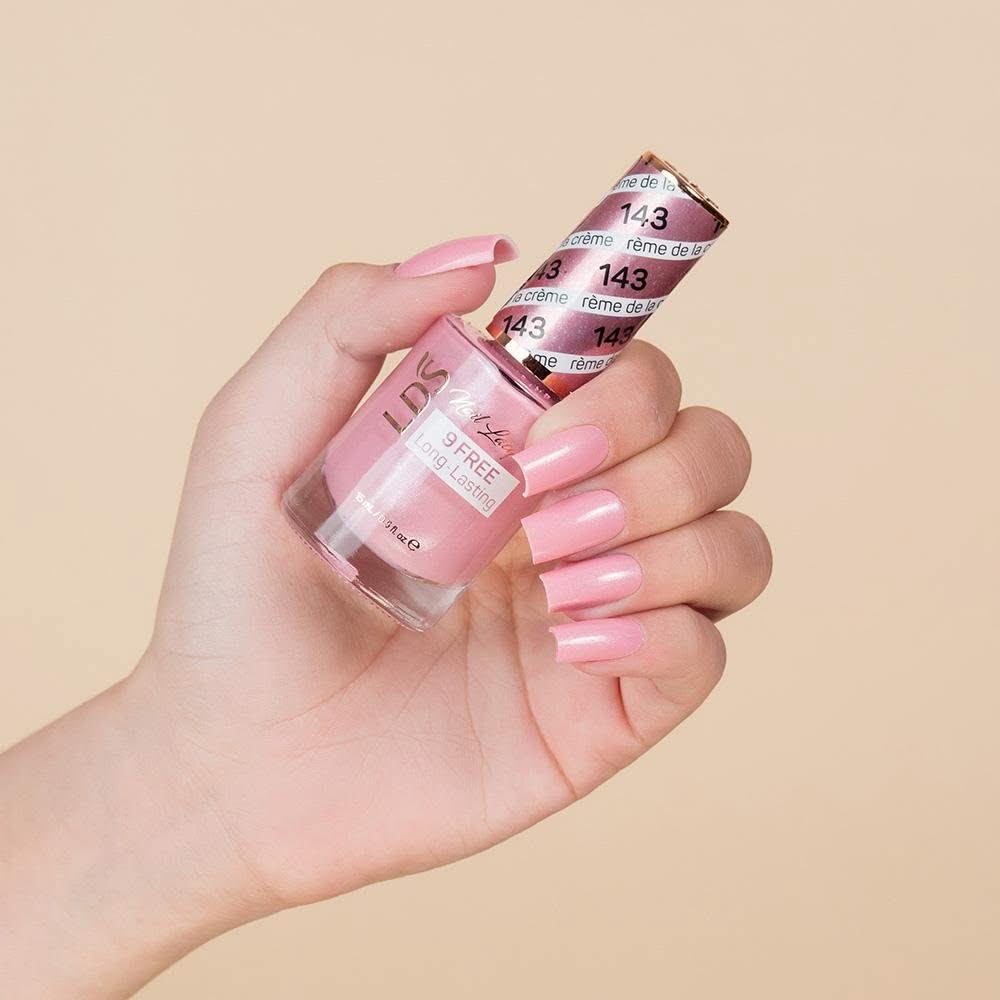 LDS 3 in 1 - 143 Crème De La Crème - Dip, Gel & Lacquer Matching - DTK Nail Supply