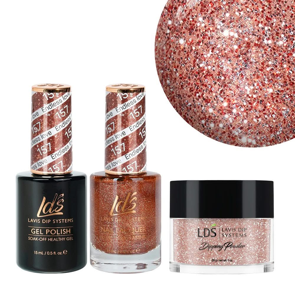 LDS 3 in 1 - 157 Endless Love - Dip, Gel & Lacquer Matching - DTK Nail Supply