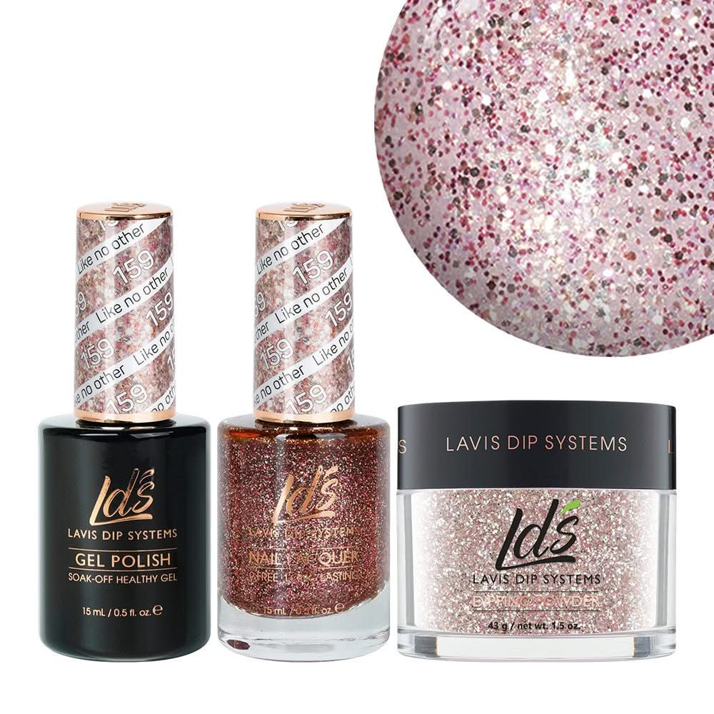 LDS 3 in 1 - 159 Like No Other - Dip, Gel & Lacquer Matching - DTK Nail Supply