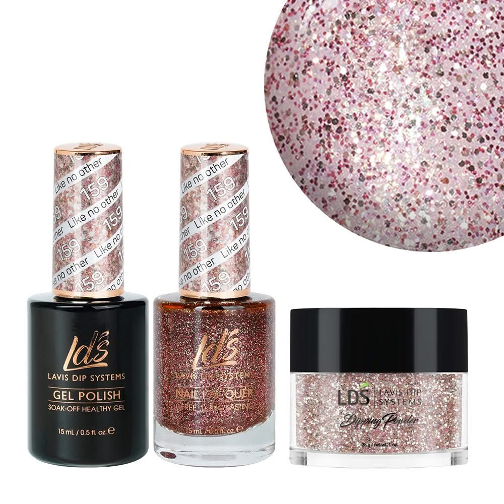 LDS 3 in 1 - 159 Like No Other - Dip, Gel & Lacquer Matching - DTK Nail Supply