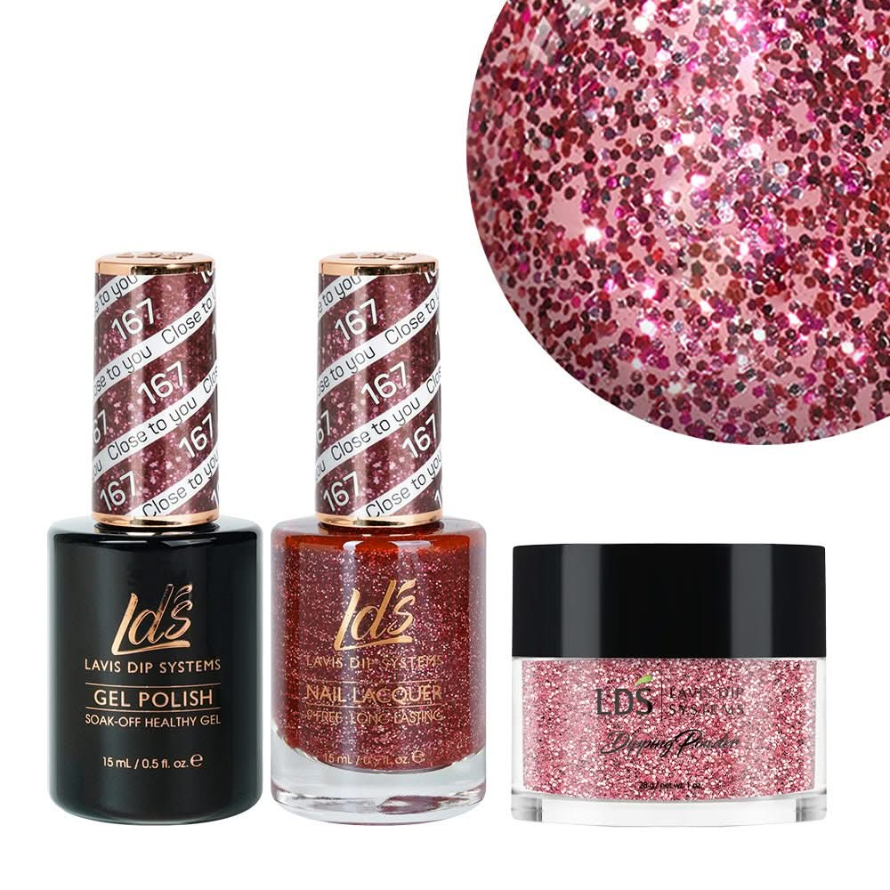 LDS 3 in 1 - 167 Close To You - Dip, Gel & Lacquer Matching - DTK Nail Supply