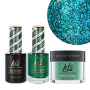 LDS 3 in 1 - 172 Vivid Jade - Dip, Gel & Lacquer Matching - DTK Nail Supply