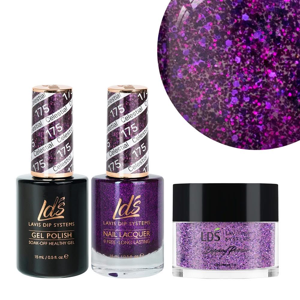 LDS 3 in 1 - 175 Celestial - Dip, Gel & Lacquer Matching - DTK Nail Supply