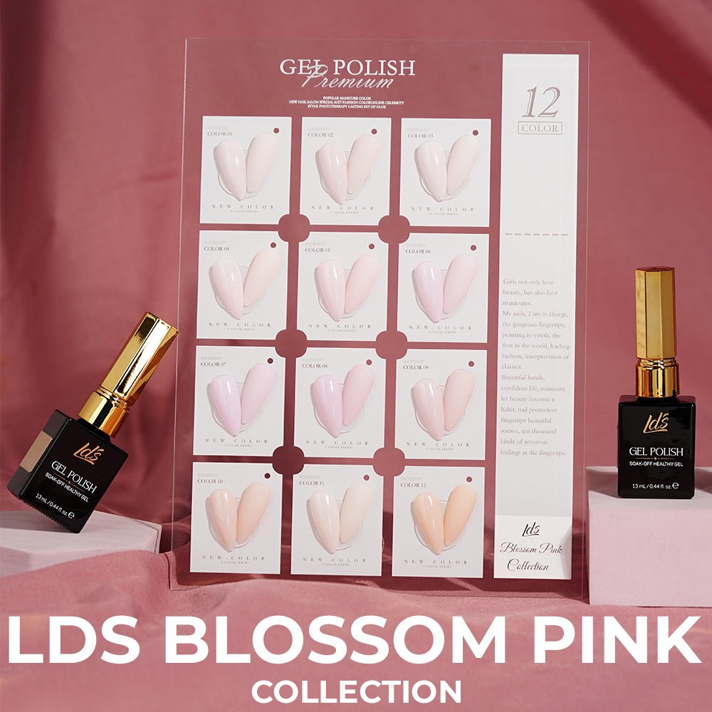 LDS BP Set 12 Colors - Blossom Pink Collection - DTK Nail Supply