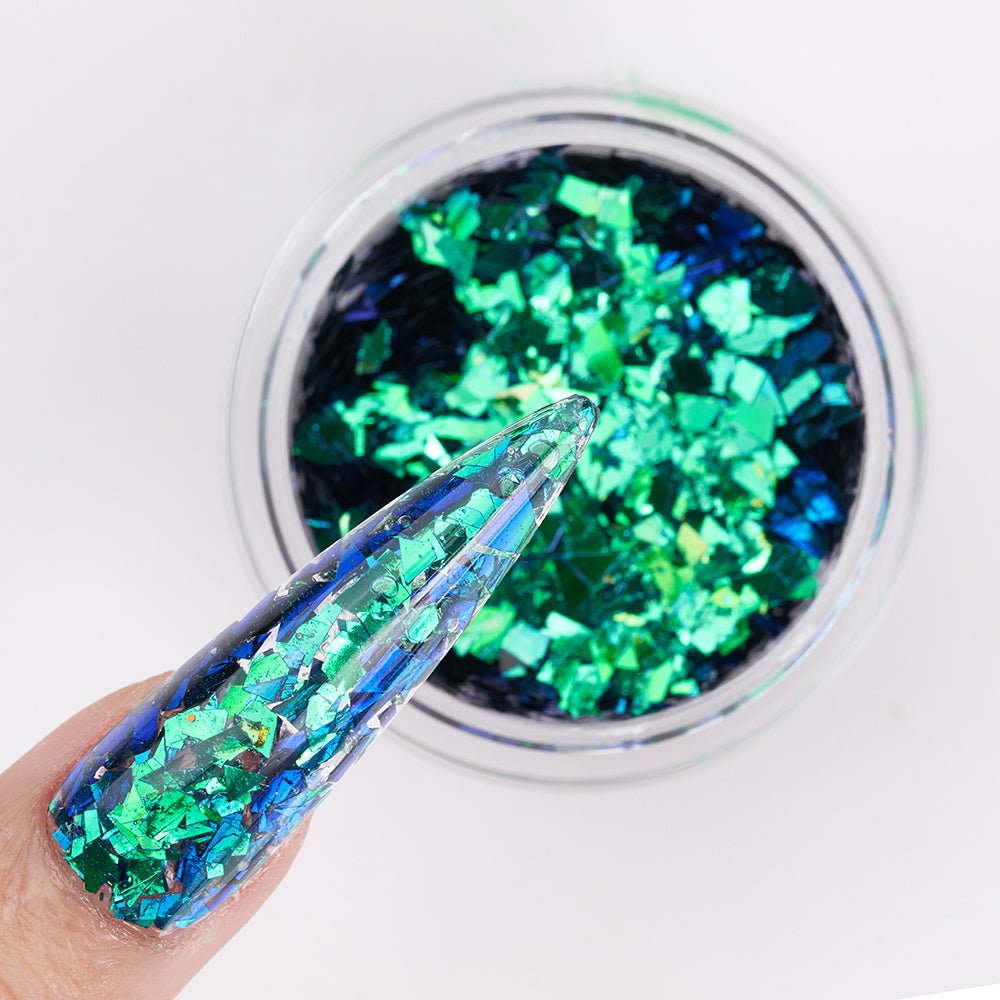 LDS Chameleon Glitter Nail Art - CL08 - Dear Cactus - 0.5 oz - DTK Nail Supply