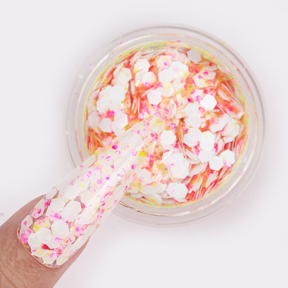 LDS Confetti Glitter Nail Art - 0.5oz CF01 Cha Cha Cha - DTK Nail Supply