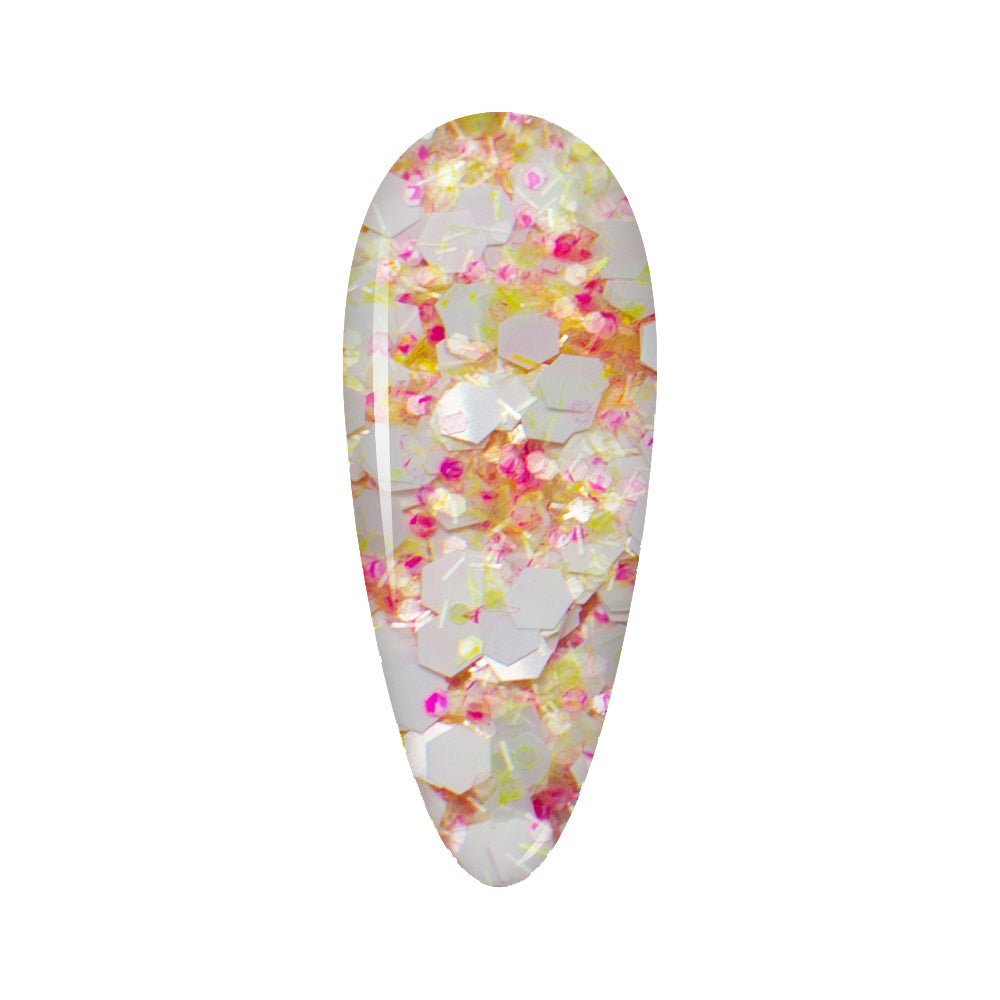 LDS Confetti Glitter Nail Art - 0.5oz CF01 Cha Cha Cha - DTK Nail Supply