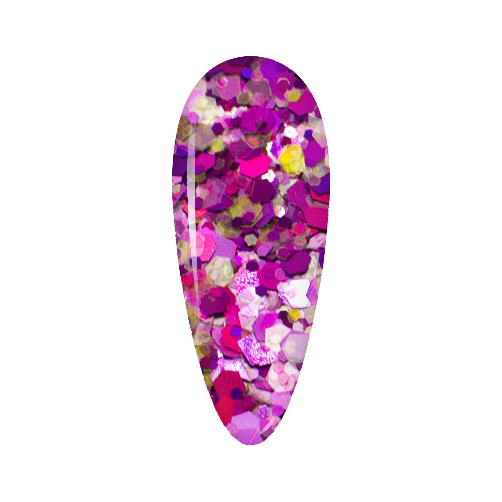 LDS Confetti Glitter Nail Art - 0.5oz CF02 Hideaway - DTK Nail Supply