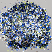 LDS Confetti Glitter Nail Art - 0.5oz CF03 Touch The Sky - DTK Nail Supply