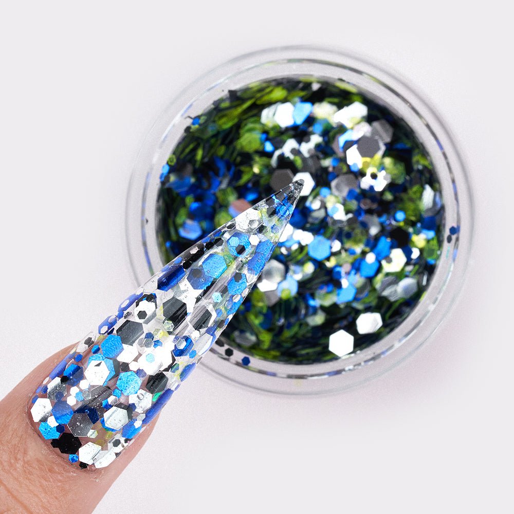 LDS Confetti Glitter Nail Art - 0.5oz CF03 Touch The Sky - DTK Nail Supply