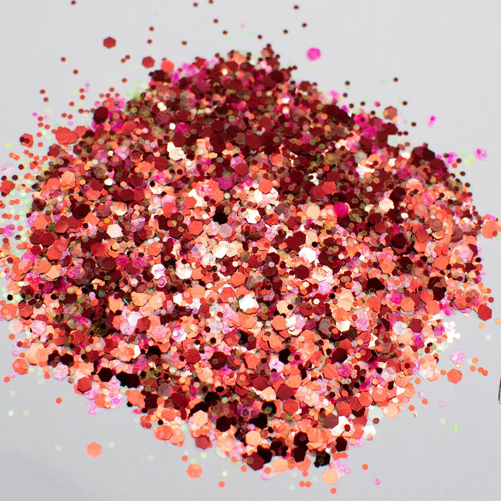 LDS Confetti Glitter Nail Art - 0.5oz CF05 Hotness - DTK Nail Supply