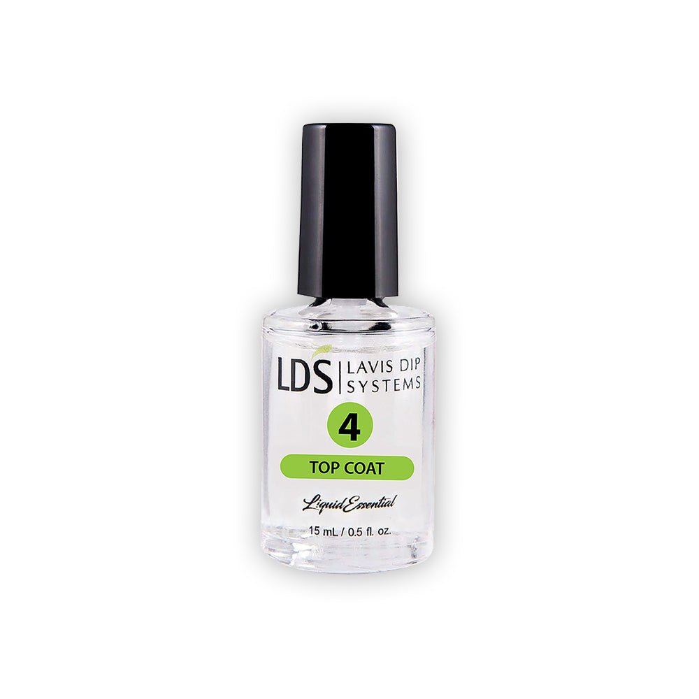 LDS Dipping Powder Essentials 4 Top Coat 0.5 oz (OP) - DTK Nail Supply